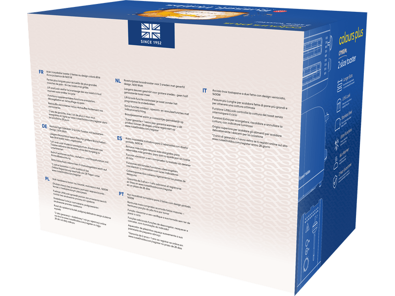 Russell Hobbs 26551-56 Colours Plus toster, krem boje