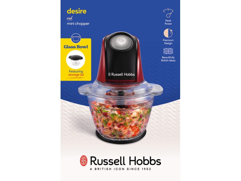 Russel Hobbs Desire mini aprító, piros (27130-56)