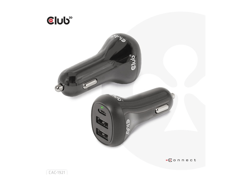 NBT Club3D Notebook / Laptop Car Charger 36 Watt - autós töltő