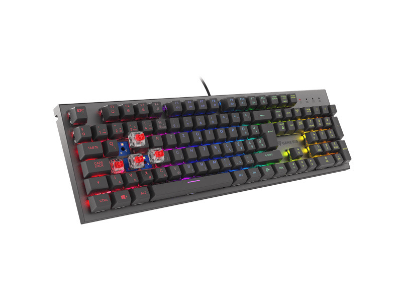 Genesis Thor 303 Mechanikus Gamer billentyűzet, fekete