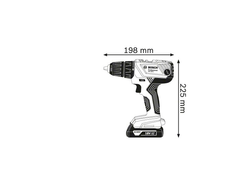 Bosch GSR 180-LI Akkus fúrócsavarozó (06019F8109)