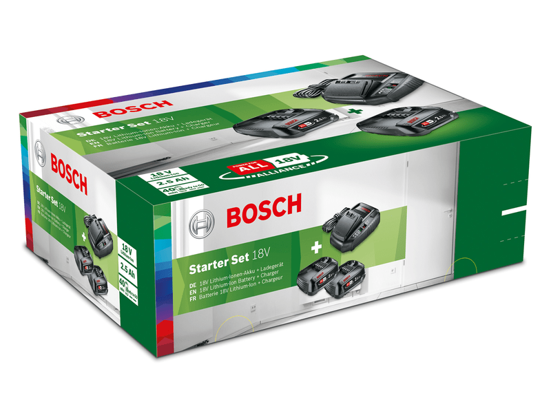 Bosch Akku kezdőkészlet, 18V 2x 2,5Ah + AL 1830CV (1600A011LD)