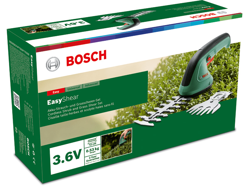 Bosch Easy Shear Akkus bokorvágó-és fűnyíróolló (0600833303)