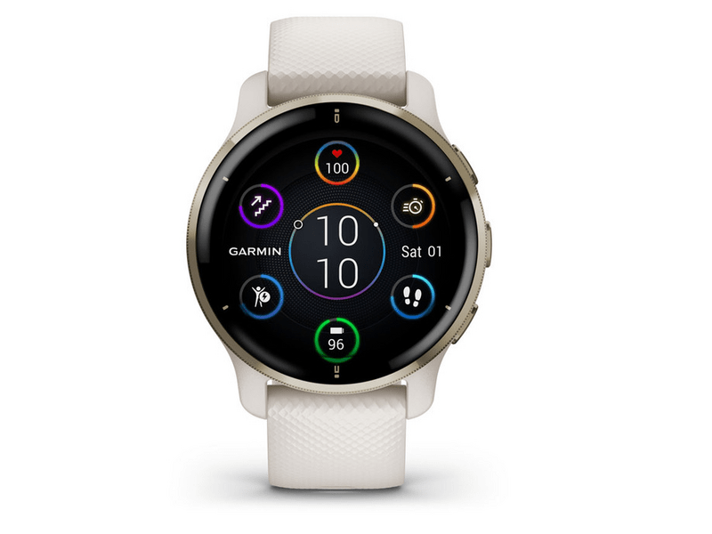 Garmin Venu 2 Plus okosóra, elefántcsont/krémarany (010-02496-12)