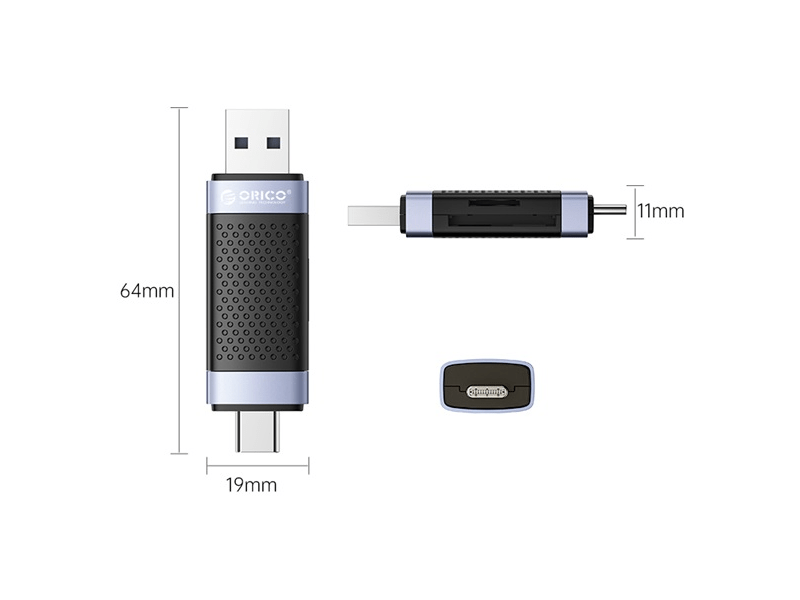 Orico Kártyaolvasó - CD2D-AC2-BK