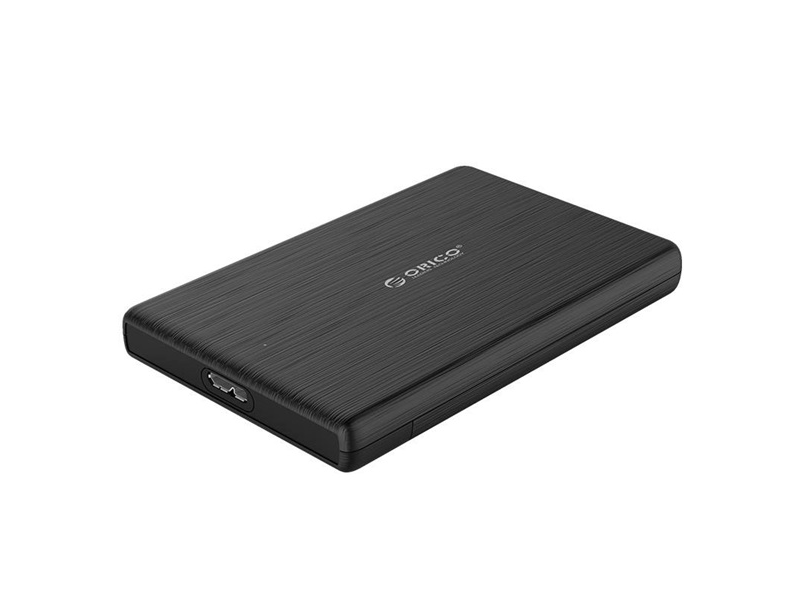 Orico 2520C3-BK/46 Külső HDD/SSD Ház, Fekete, 2.5