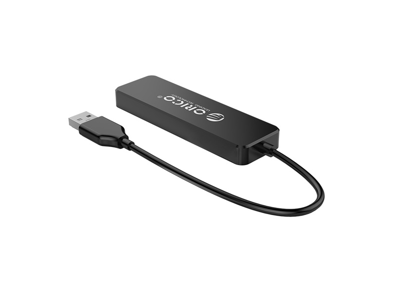 Orico USB2.0 Hub - FL01-BK/99/ (4 port, Bemenet: USB-A, Kimenet: 4xUSB-A, fekete)