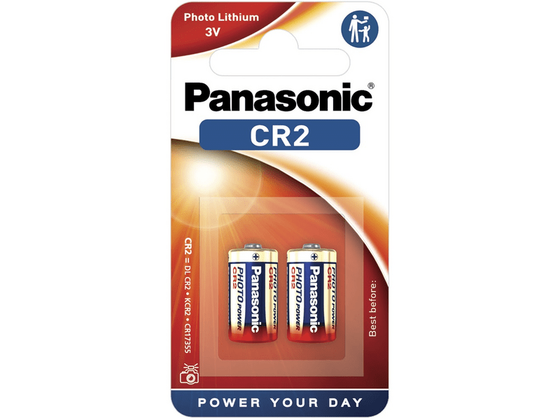 Panasonic CR2 3V lítium fotóelem 2db
