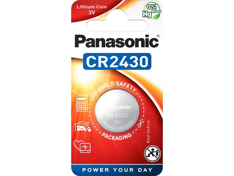 Panasonic CR2430 3V lítium gombelem 1db/csomag