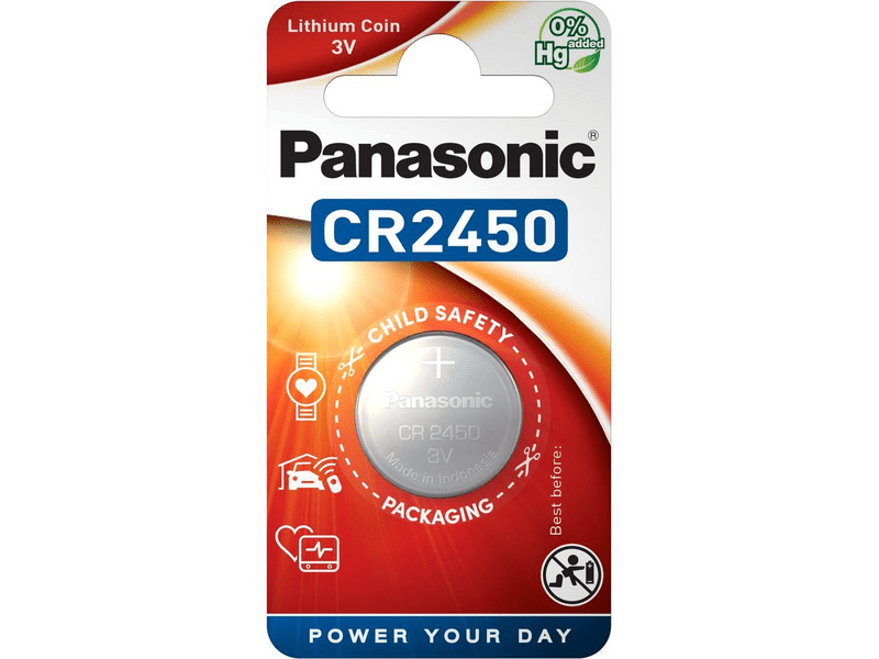 Panasonic CR2450 3V lítium gombelem 1db/csomag