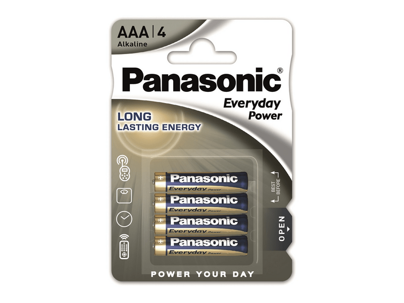 Panasonic LR03EPS/4BP 1,5V AAA/mikro tartós alkáli elem, 4 db