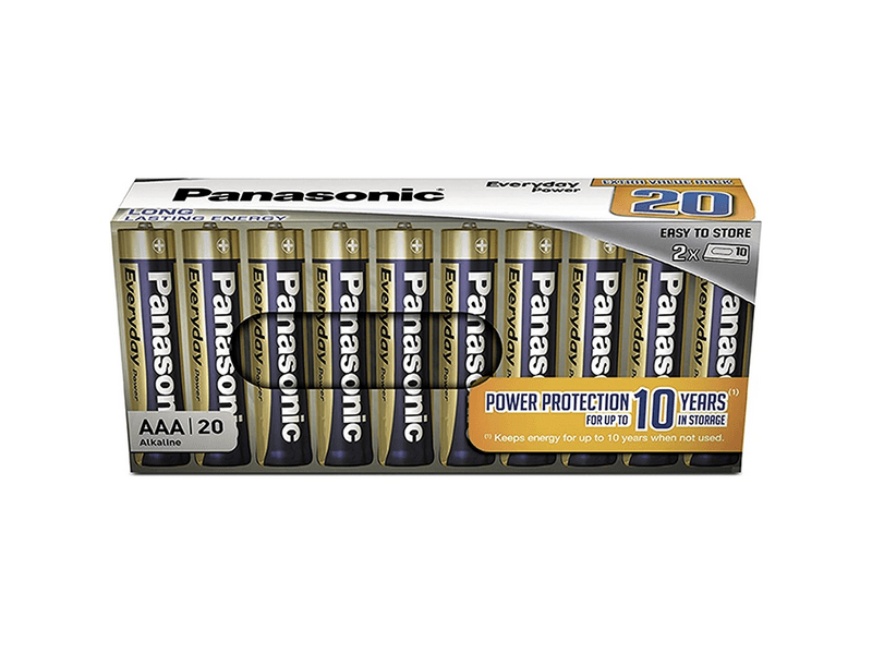 Panasonic LR03EPS/20CBE 1,5V AAA/mikro tartós alkáli elem, 20 db