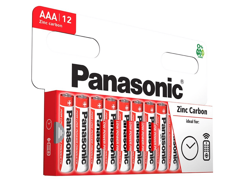 Panasonic RedZinc R03RZ/12HH AAA cink-mangán tartós elem 12 db/csomag