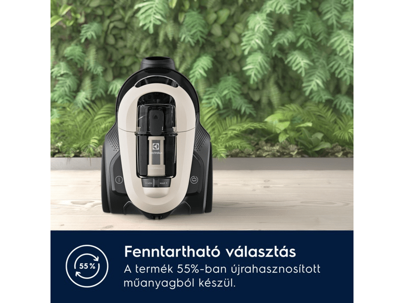 Electrolux EL61H4SW Porzsák nélküli porszívó, kagylófehér
