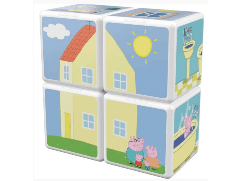 Geomag 20GMG00050 MagiCube Peppa malac mágneses építőkocka szett 4 db-os