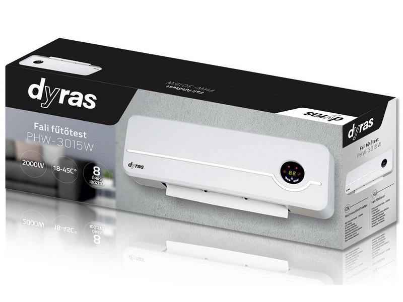 Dyras PHW-3015W falra szerelhető fűtés