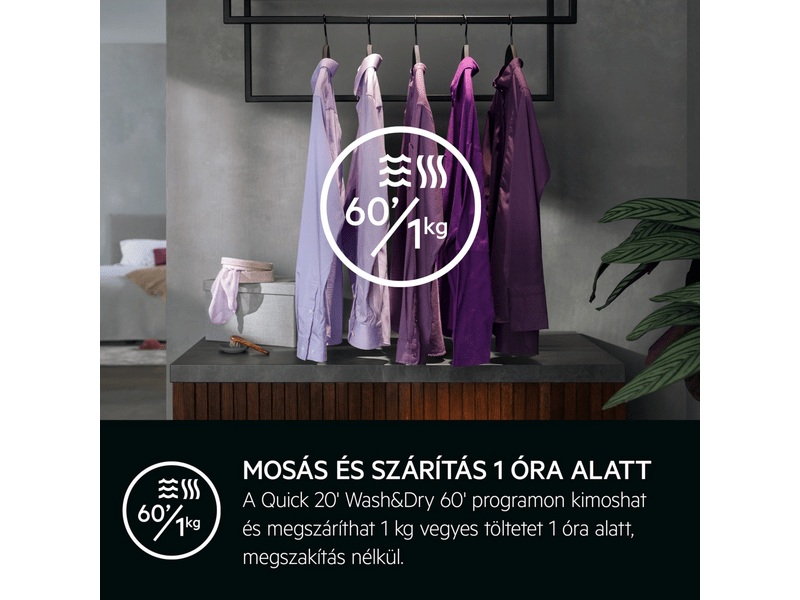 Beép.mosó-szárítógép,gőzprg,8/4kg,ökoinv