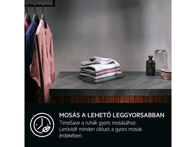 Elöltöltős mosógép, 9 kg