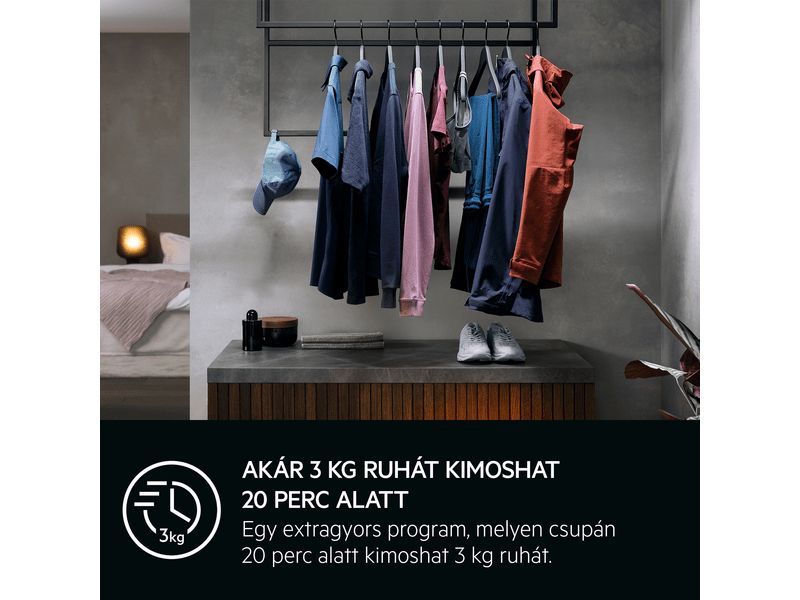 Keskeny elöltöltős mosógép, 6 kg, invert