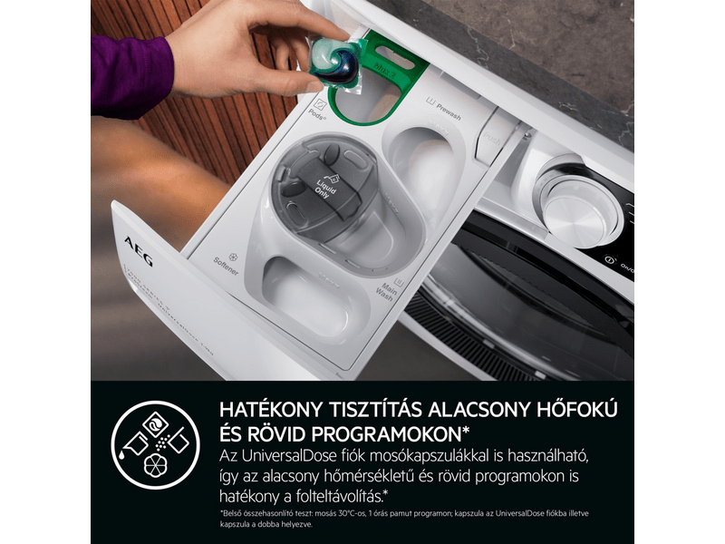 AEG ProSteam® 7000 UniversalDose LWR73064OE Mosó-szárító gép