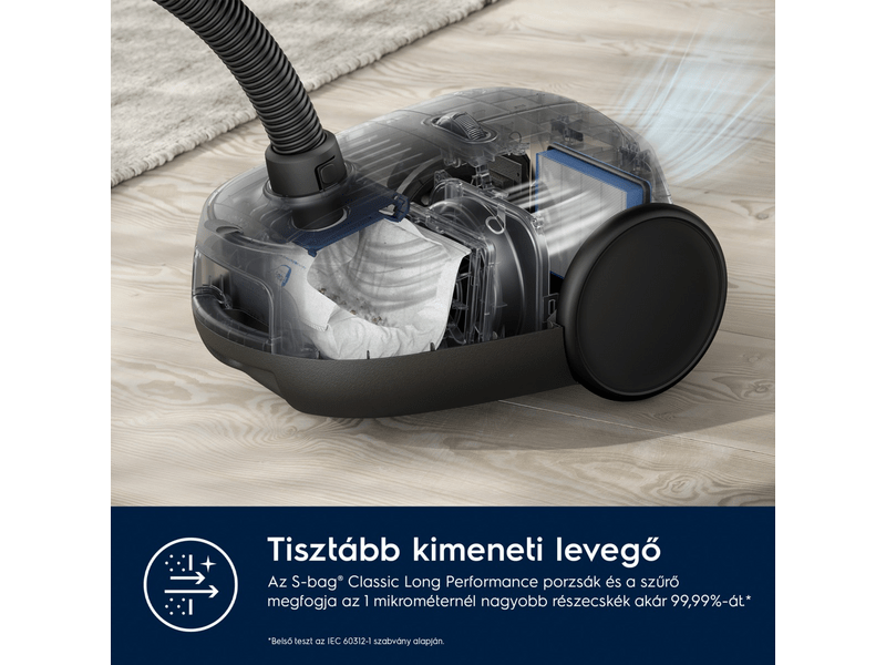 Porzsákos porszívó Clean 550W