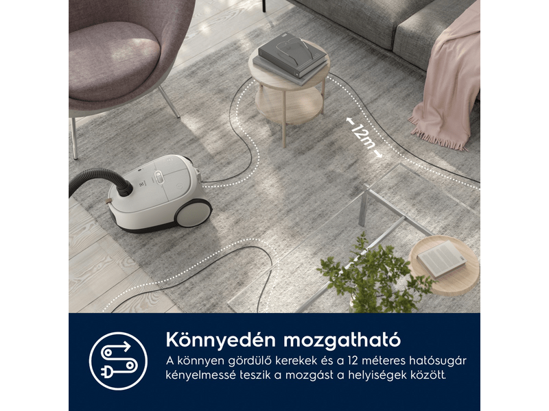 Porzsákos porszívó Hygienic, 550W