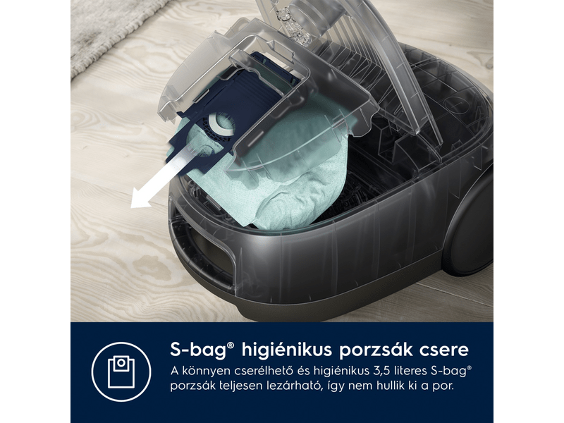 Porzsákos porszívó Hygienic, 550W