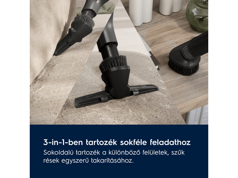 Porzsákos porszívó, 550W, világos szürke