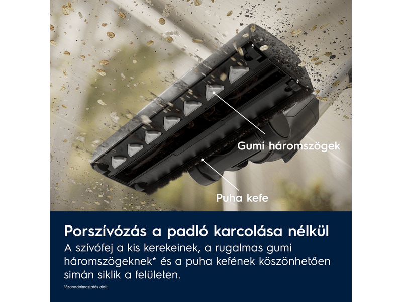 Porzsákos porszívó, 550W, világos szürke