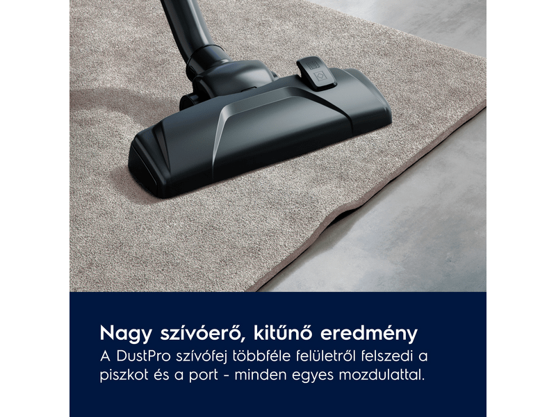 Porzsákos porszívó, 650W, világos szürke