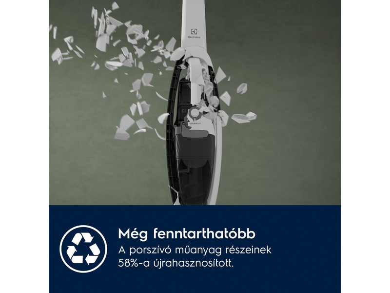 Clean500  vez.nélk. álló porsz., fehér