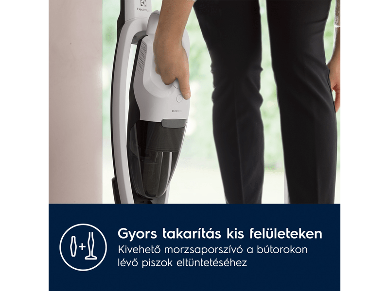 Clean500  vez.nélk. álló porsz., fehér