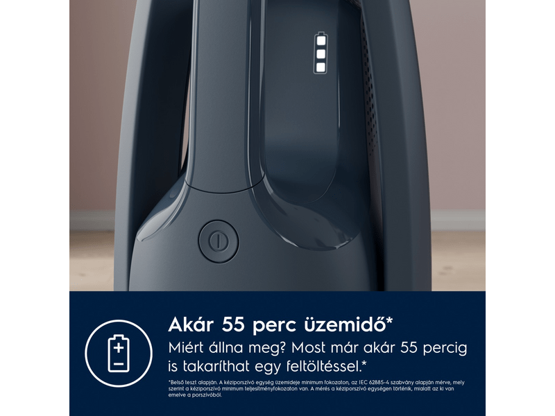 Hygienic500 vez.nélk. álló porsz. kék