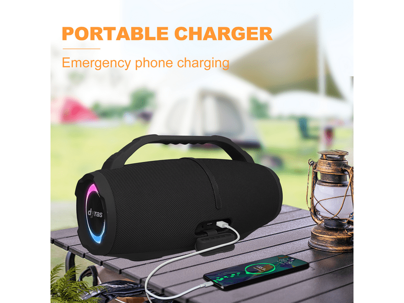 Dyras BOOM-H2B Hordozható party hangszóró