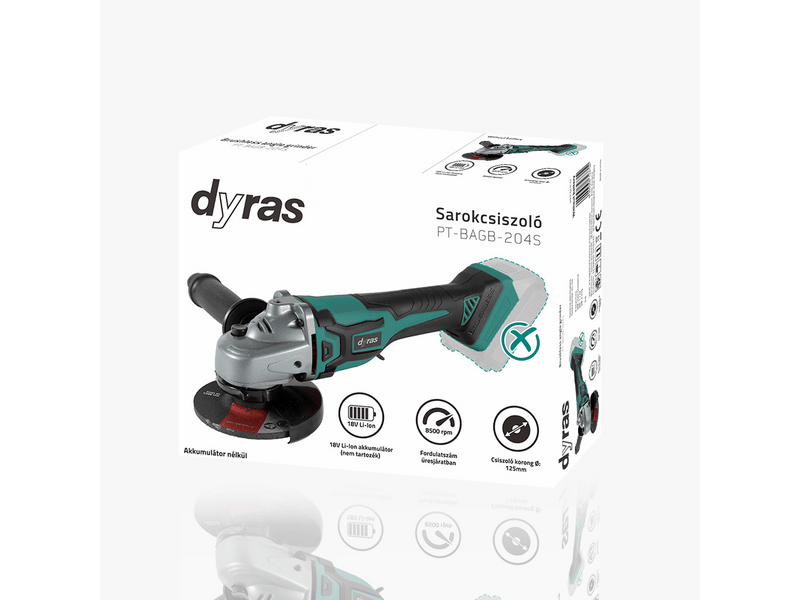Dyras PT-BAGB-204S Akkus sarokcsiszoló