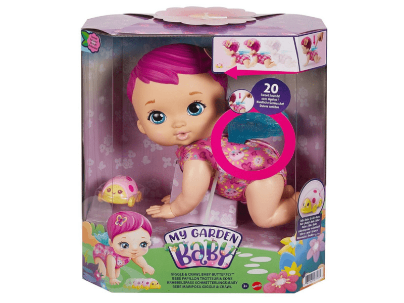 My Garden Baby: Édi-bébi kúszó-mászó pillangó baba (GYP31)