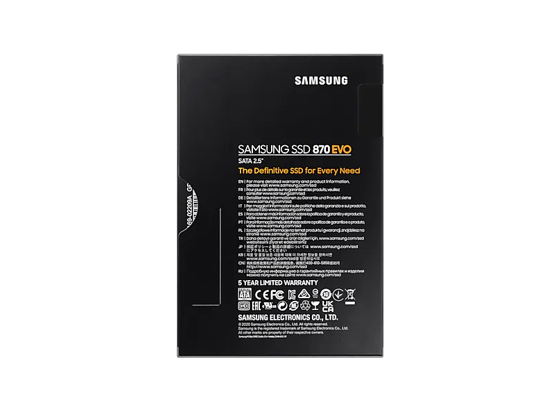 Samsung MZ-77E250B/EU SSD 870 EVO SATA III, 2.5