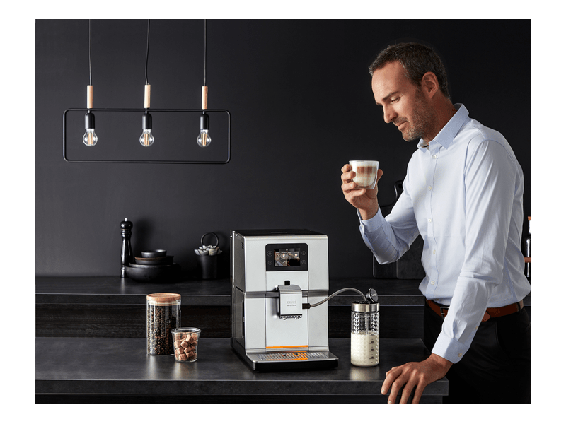 Krups EA875E10 Intuition Preference+ Krómozott kávéfőző