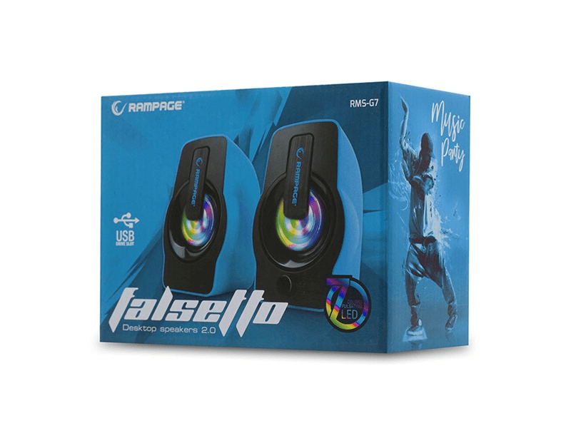 Rampage RMS-G7 Falsetto Hangszóró, kék (30258)
