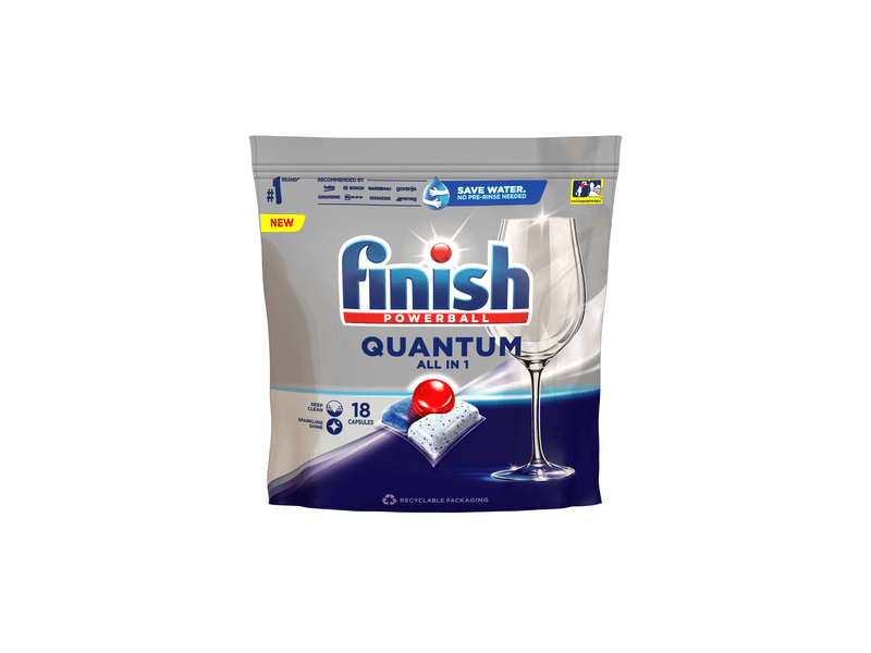 Finish Powerball Quantum All in 1 mosogatógép-kapszula, Regular, 7x18 db
