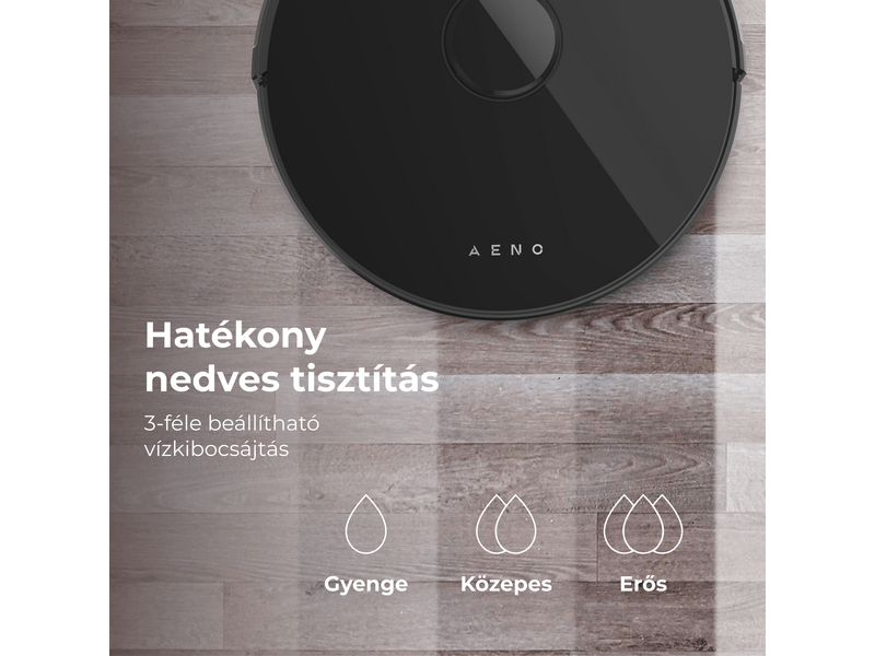 Aeno RC3S Robotporszívó, fekete