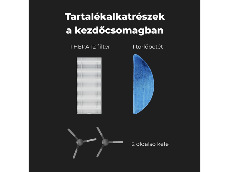 Aeno RC3S Robotporszívó, fekete