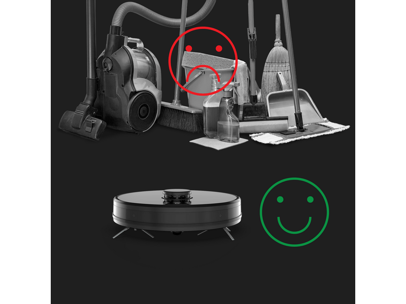 Aeno RC3S Robotporszívó, fekete