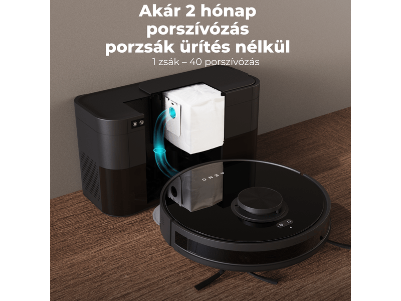 Aeno RC5S Robotporszívó, fekete (ARC0005S)