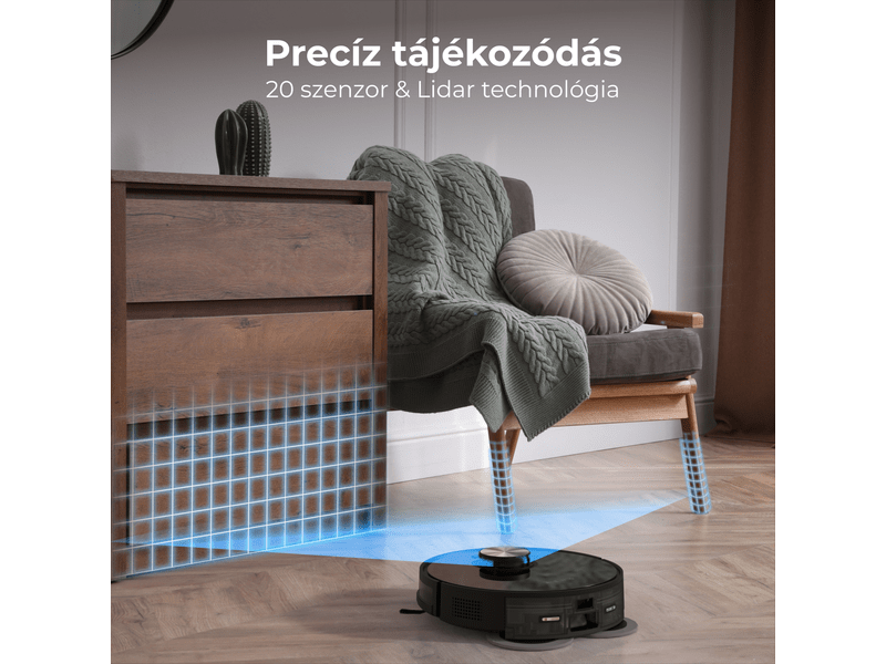 Aeno RC5S Robotporszívó, fekete (ARC0005S)