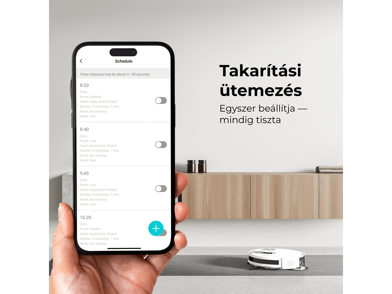 Aeno RC6S Robotporszívó, fehér (ARC0006S)