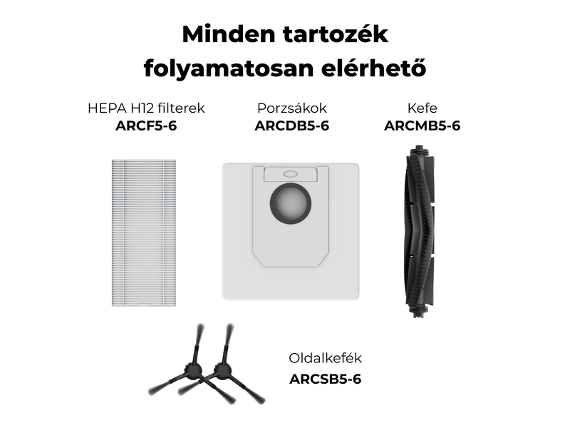 Aeno RC6S Robotporszívó, fehér (ARC0006S)