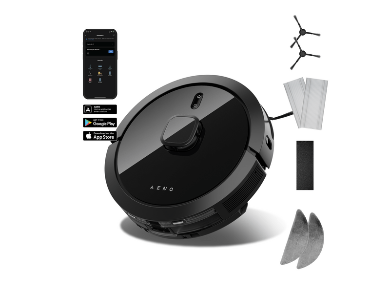 Aeno RC7S Robotski usisavač, crni (ARC0007S)
