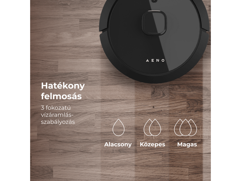 Aeno RC7S Robotporszívó, fekete (ARC0007S)