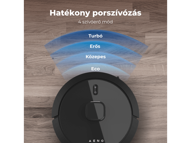 Aeno RC7S Robotporszívó, fekete (ARC0007S)
